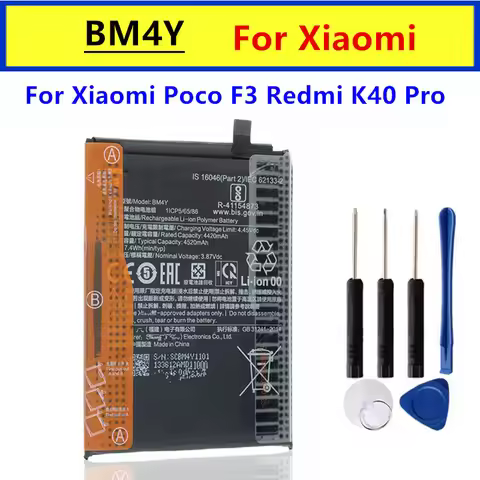 New 4520mAh BM4Y Replacement cell phone Battery For Xiaomi Poco F3 Redmi K40 Pro K40 Pro Batteries B