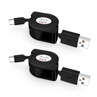 Kabel USB A ke USB C Boleh Tarik Samsung untuk Kereta Galaxy S24 Ultra/Plus/A17/A16/Z Flip 7 Z Lipat