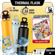 Frost Vial, 600ml, Thermal Flask Insulated Stainless Steel Water Bottle, Double Layer, Threadless Li