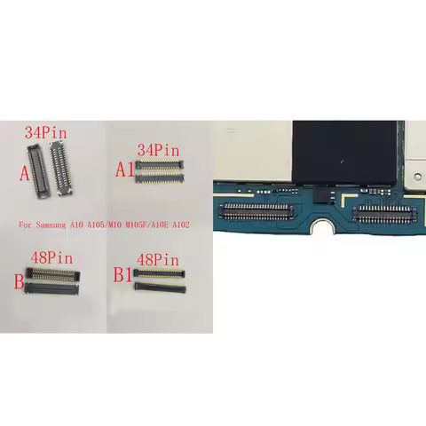 1-20Pcs Lcd Display Screen Usb Charging Charger Flex FPC Connector Plug For Samsung Galaxy A10 A105 