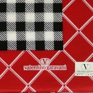 Valentino Garavani 復古手帕女士手帕格子 19 x 19 英寸