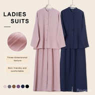 YOUMI HANAMI COLLAR SHIRT SUIT I BAJU SET WANITA BLOUSE & SELUAR