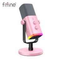 Gaming USB/XLR Microphone For Podcast, Dynamic Mic With Controllable RGB, Touch Mute, Headphone Jack