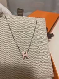 Hermes 粉紅色 Necklace mini pop h