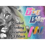 2 Sided Printing (Black) A3 70gsm