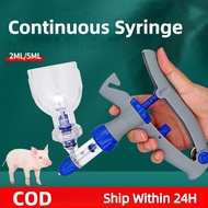 Continuous Syringe 2ml / 5ml Models Automatic Continuous syringe For Livestock pig cow