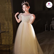 Children Dress Princess Dress Girl Piano Performance Dress Flower Girl Wedding Dress Little Girl Cat