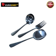 Eurochef Heavy Duty Stainless Steel Serving Spoon Serving Fork Soup Ladle Kutsara Tinidor Makapal pe