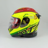 Helm Full Face KYT RC7 Seri 15 Italy Yellow Fluo Kuning Hijau Stabilo