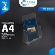 Acrylic Brochure Holder Shelf/ A4/ Box Acrylic Flyer Holder