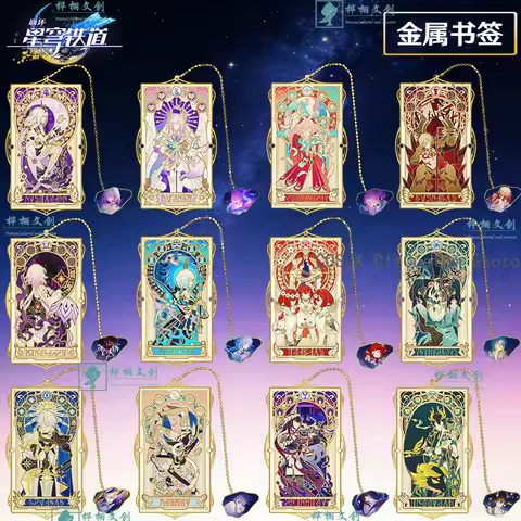 Game Honkai: Star Rail Cyrene Mydei Amphoreus Anime Cosplay Metal Hollow-out Bookmark Alloy Student 
