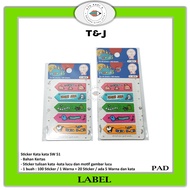 TOM & JERRY - Word Stickers 51 Word Stickers - Pad