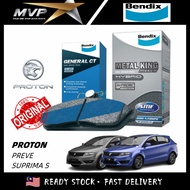 Original Bendix Brake Pad - Proton Preve / Suprima S Bendix Metal King / General CT Front &amp; Rear Brake Pad