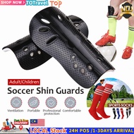 [1 Pair] Futsal Leg Cushion Pad &Soccer sock Shin Pads Football Soccer Guards Bola Sepak Pelindung T