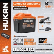 COMBO HUKAN G1-CB8050AG, 3-speed grinding body with 20cell 8.0ah battery + charger - Includes 5 cutt