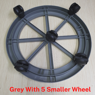 UnihomSG [ReadyStock] 4/5 Wheels Gas Stand | Base With Rollers | Gas Cylinder Trolley With Roller