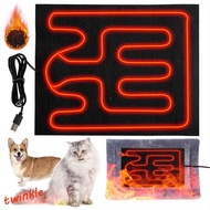 TWINKLE1 Pet Heating Mat Warm 5V Seat Cushion Dog Cat Bed For Dog Cat Sleeping Temperature Control D