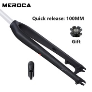 MEROCA Mountain Bike Internal Cable Rigid Front Fork 26/27.5/29 Inch Aluminum alloy Fork MTB Bicycle
