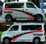 Sticker samping body granmax blind van luxxio sticker cutting mobil luxio sticker luxio sticker gran