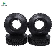4Pcs RC 1:10 Crawler Beadlock Wheels Tire 1.9 Inch  Tire 98mm Tyre for RC Car Truck Axial SCX10