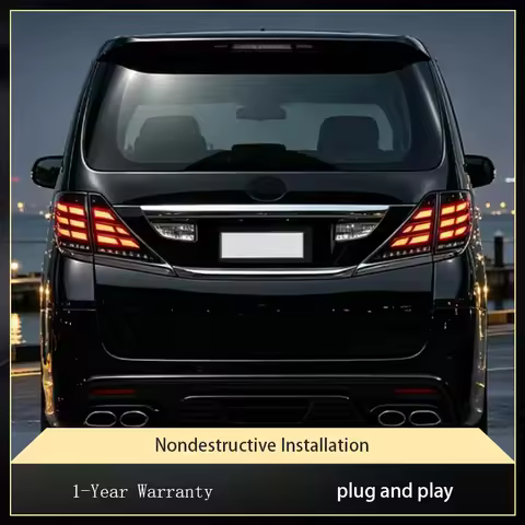 Automotive Modified Light For Toyota Vellfire Alphard 20 Series 2007-2014 Tail Lamp DRL Taillight LE