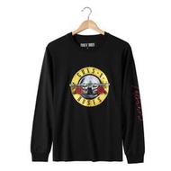 【正版授權周邊】Guns N'Roses 槍炮與玫瑰樂隊長袖T恤黑色秋冬