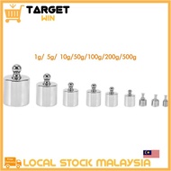 1g 5g 10g 50g 100g 200g 500g Silver Calibration Weight For Weight Scale