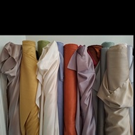 1 roll kain satin velvet premium aneka warna bahan dress gamis 60 yard