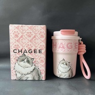 [Ready Stock] Chagee Pets Series Straw Portable Thermos Tumbler Bottle 365ml