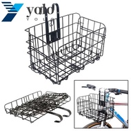 YOLO Bike Basket Metal Bicycle Cycling Goods Foldable Bike Luggage Rack