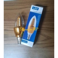Yellow light E14 / E27 tail chili led bulb