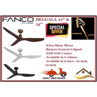 FANCO DELGALA Cheapest DC Ceiling Fan with Remote Control | RGB light Optional | EXPRESS FREE DELIVERY singapore deliver