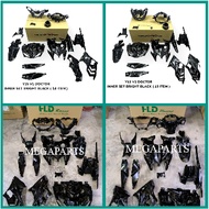Y15ZR V1 V2 KILAT HITAM INNER BODY COVER SET - HLD / DRCTOR BRAND - YAMAHA KILAT HITAM INNER BODY CO
