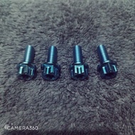 ♞Titanium Gr5 8x20 Footrest Bolts Raider150/Sniper150 (4pc)