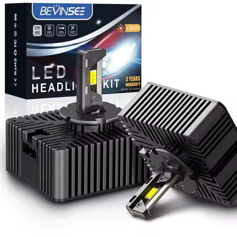 BEVINSEE D5S LED 80W 8000LM D3S D3R D1S D1R D2S D2R CANBUS Headlight Auto HID Xenon Direct Replaceme