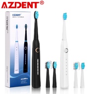 AZDENT Fashion 5 Modes Sonic Electric Toothbrush Rechargeable USB Ultra Sonic Tooth Brush Waterproof