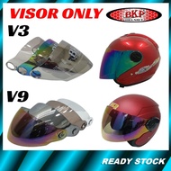 Original BKP V9 Visor / BKP Side Cap Set / BKP V3 Visor Helmet Motorcycle Topi Quality Visor