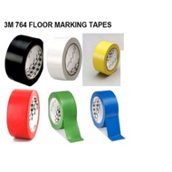 Floor Marking Tape 3m 764 - Vinyl Duct Tape Type floor Line Marking Tape floor Insulation Size 1" x 