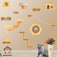 Custom Wall Mounted Cat Tree Cat Furniture on wall Customized wall mounted cat Furniture Wooden Cat 