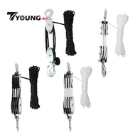 [Available] Rope Pulley Hoist Heavy Duty Compact Professional Labor Saving Rope Hoisting