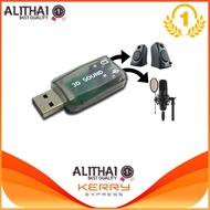  newrabbitmall  USB 2.0 Audio Sound Card Adapter Headset Microphone Jack Converter (Intl)