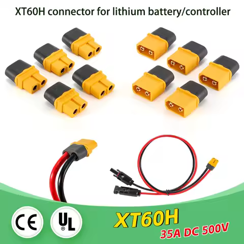 Solar to XT60 Charge Extension Cable 12AWG Compatible with Mc-4 to XT60 Adapter Cable for XT60 Input