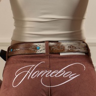 HOMEBOY เข็มขัด HB.SHANKKY.BELT   หนังวัวแท้ ใส่ได้ทุกวัน