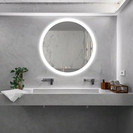 ￠32inch Bathroom Led Classy Vanity Mirror With High Lumen,Dimmable Touch,Wall Switch Control, Anti-F