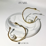 珍珠耳环 C型耳环 珍珠C型耳环 Pearl Earrings C Curve Pearl Earrings