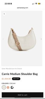 Parisa Wang White Shoulder Bag 美國小眾品牌白色皮肩袋