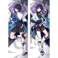 Genshin Impact Layla Cosplay Kunikuzushi Balladeer Scaramouche Wander Dakimakura Pillow Anime Game H