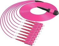 MPO-SC Fiber Optic Patch Cable 8-24 Core OM4 Female(3-m,12core Type A)