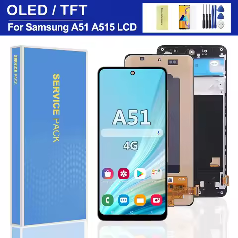 OLED For Samsung A51 LCD Display Touch Screen, For Samsung A51 A515F A515W A515U LCD Display Replace