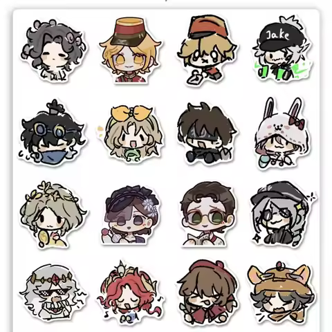 10/50Pcs Game Identity V Anime Stickers Cosplay Character The Ripper Naib Subedar Q Version Decals f